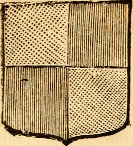 An illustration from Les généaologies historiques des rois, empereurs, &c : et de toutes les maisons souveraines qui ont subsisté jusqu'à présent, exposées dans les cartes généalogiques tirées des meilleurs auteurs, avec des explications historiques et chronologiques .., 1736, leaf 106