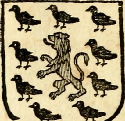 An illustration from Les généaologies historiques des rois, empereurs, &c : et de toutes les maisons souveraines qui ont subsisté jusqu'à présent, exposées dans les cartes généalogiques tirées des meilleurs auteurs, avec des explications historiques et chronologiques .., 1736, leaf 109