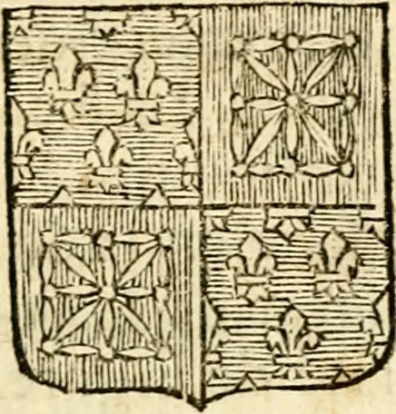 An illustration from Les généaologies historiques des rois, empereurs, &c : et de toutes les maisons souveraines qui ont subsisté jusqu'à présent, exposées dans les cartes généalogiques tirées des meilleurs auteurs, avec des explications historiques et chronologiques .., 1736, leaf 131