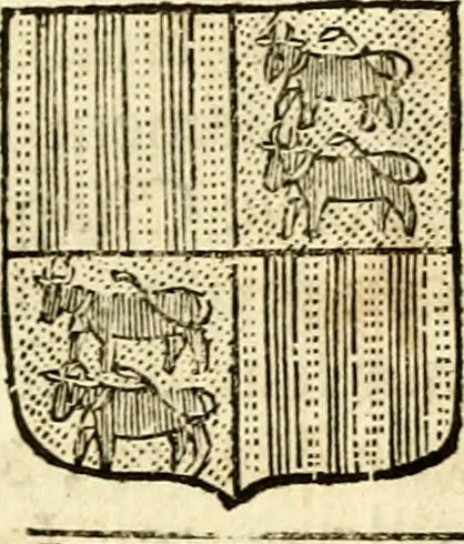An illustration from Les généaologies historiques des rois, empereurs, &c : et de toutes les maisons souveraines qui ont subsisté jusqu'à présent, exposées dans les cartes généalogiques tirées des meilleurs auteurs, avec des explications historiques et chronologiques .., 1736, leaf 131