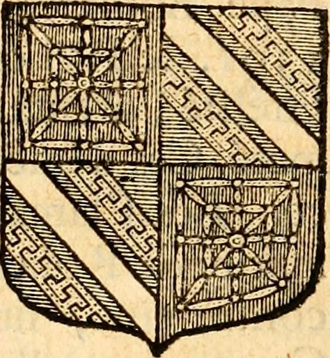 An illustration from Les généaologies historiques des rois, empereurs, &c : et de toutes les maisons souveraines qui ont subsisté jusqu'à présent, exposées dans les cartes généalogiques tirées des meilleurs auteurs, avec des explications historiques et chronologiques .., 1736, leaf 310
