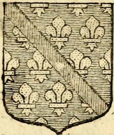 An illustration from Les généaologies historiques des rois, empereurs, &c : et de toutes les maisons souveraines qui ont subsisté jusqu'à présent, exposées dans les cartes généalogiques tirées des meilleurs auteurs, avec des explications historiques et chronologiques .., 1736, leaf 327