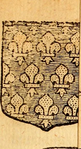 An illustration from Les généaologies historiques des rois, empereurs, &c : et de toutes les maisons souveraines qui ont subsisté jusqu'à présent, exposées dans les cartes généalogiques tirées des meilleurs auteurs, avec des explications historiques et chronologiques .., 1736, leaf 328