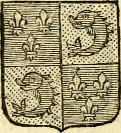 An illustration from Les généaologies historiques des rois, empereurs, &c : et de toutes les maisons souveraines qui ont subsisté jusqu'à présent, exposées dans les cartes généalogiques tirées des meilleurs auteurs, avec des explications historiques et chronologiques .., 1736, leaf 335