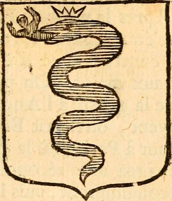An illustration from Les généaologies historiques des rois, empereurs, &c : et de toutes les maisons souveraines qui ont subsisté jusqu'à présent, exposées dans les cartes généalogiques tirées des meilleurs auteurs, avec des explications historiques et chronologiques .., 1736, leaf 354
