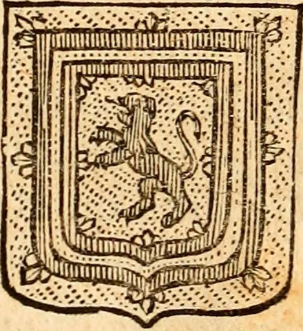 An illustration from Les généaologies historiques des rois, empereurs, &c : et de toutes les maisons souveraines qui ont subsisté jusqu'à présent, exposées dans les cartes généalogiques tirées des meilleurs auteurs, avec des explications historiques et chronologiques .., 1736, leaf 384
