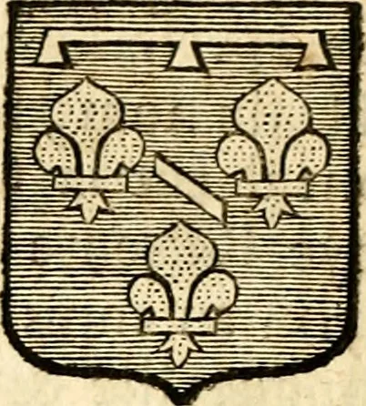 An illustration from Les généaologies historiques des rois, empereurs, &c : et de toutes les maisons souveraines qui ont subsisté jusqu'à présent, exposées dans les cartes généalogiques tirées des meilleurs auteurs, avec des explications historiques et chronologiques .., 1736, leaf 407
