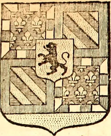 An illustration from Les généaologies historiques des rois, empereurs, &c : et de toutes les maisons souveraines qui ont subsisté jusqu'à présent, exposées dans les cartes généalogiques tirées des meilleurs auteurs, avec des explications historiques et chronologiques .., 1736, leaf 478