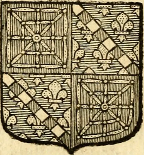 An illustration from Les généaologies historiques des rois, empereurs, &c : et de toutes les maisons souveraines qui ont subsisté jusqu'à présent, exposées dans les cartes généalogiques tirées des meilleurs auteurs, avec des explications historiques et chronologiques .., 1736, leaf 501