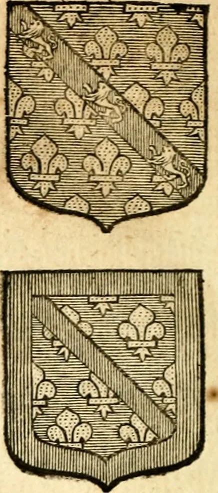 An illustration from Les généaologies historiques des rois, empereurs, &c : et de toutes les maisons souveraines qui ont subsisté jusqu'à présent, exposées dans les cartes généalogiques tirées des meilleurs auteurs, avec des explications historiques et chronologiques .., 1736, leaf 515