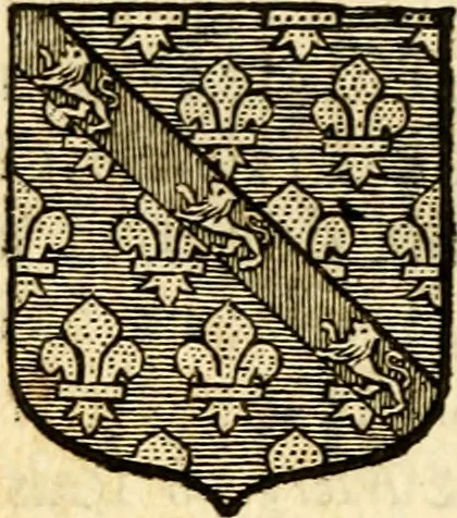 An illustration from Les généaologies historiques des rois, empereurs, &c : et de toutes les maisons souveraines qui ont subsisté jusqu'à présent, exposées dans les cartes généalogiques tirées des meilleurs auteurs, avec des explications historiques et chronologiques .., 1736, leaf 549