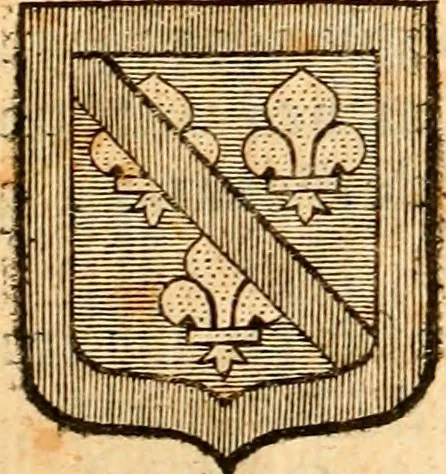 An illustration from Les généaologies historiques des rois, empereurs, &c : et de toutes les maisons souveraines qui ont subsisté jusqu'à présent, exposées dans les cartes généalogiques tirées des meilleurs auteurs, avec des explications historiques et chronologiques .., 1736, leaf 554