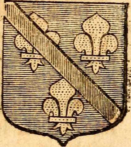 An illustration from Les généaologies historiques des rois, empereurs, &c : et de toutes les maisons souveraines qui ont subsisté jusqu'à présent, exposées dans les cartes généalogiques tirées des meilleurs auteurs, avec des explications historiques et chronologiques .., 1736, leaf 572