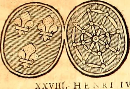 An illustration from Les généaologies historiques des rois, empereurs, &c : et de toutes les maisons souveraines qui ont subsisté jusqu'à présent, exposées dans les cartes généalogiques tirées des meilleurs auteurs, avec des explications historiques et chronologiques .., 1736, leaf 578