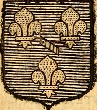 An illustration from Les généaologies historiques des rois, empereurs, &c : et de toutes les maisons souveraines qui ont subsisté jusqu'à présent, exposées dans les cartes généalogiques tirées des meilleurs auteurs, avec des explications historiques et chronologiques .., 1736, leaf 642