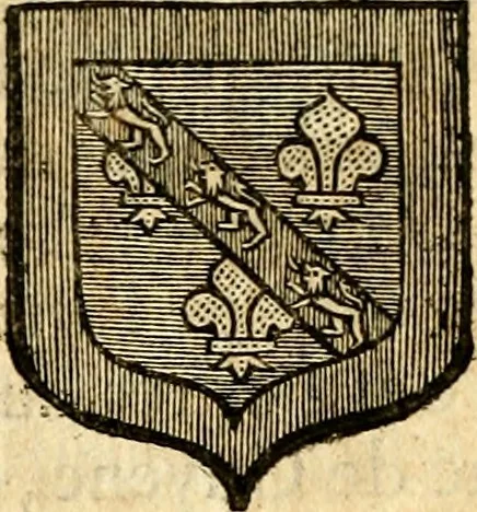 An illustration from Les généaologies historiques des rois, empereurs, &c : et de toutes les maisons souveraines qui ont subsisté jusqu'à présent, exposées dans les cartes généalogiques tirées des meilleurs auteurs, avec des explications historiques et chronologiques .., 1736, leaf 649