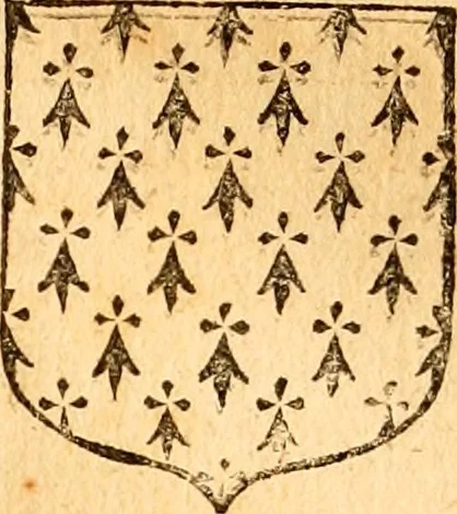 An illustration from Les généaologies historiques des rois, empereurs, &c : et de toutes les maisons souveraines qui ont subsisté jusqu'à présent, exposées dans les cartes généalogiques tirées des meilleurs auteurs, avec des explications historiques et chronologiques .., 1736, leaf 708
