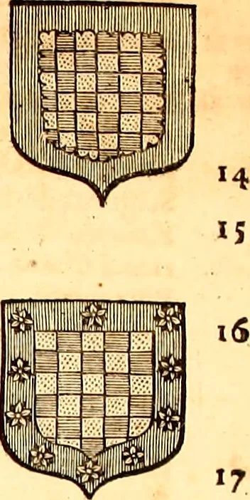 An illustration from Les généaologies historiques des rois, empereurs, &c : et de toutes les maisons souveraines qui ont subsisté jusqu'à présent, exposées dans les cartes généalogiques tirées des meilleurs auteurs, avec des explications historiques et chronologiques .., 1736, leaf 730
