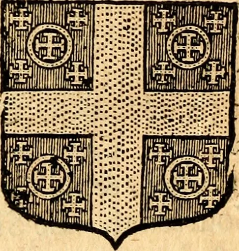 An illustration from Les généaologies historiques des rois, empereurs, &c : et de toutes les maisons souveraines qui ont subsisté jusqu'à présent, exposées dans les cartes généalogiques tirées des meilleurs auteurs, avec des explications historiques et chronologiques .., 1736, leaf 747
