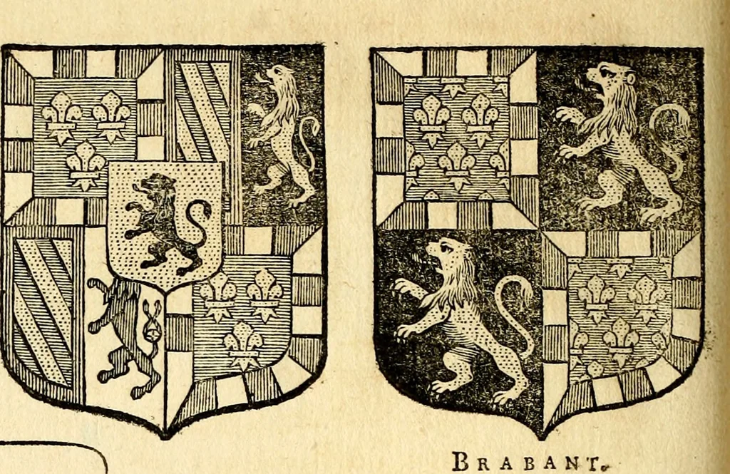 An illustration from Les généaologies historiques des rois, empereurs, &c : et de toutes les maisons souveraines qui ont subsisté jusqu'à présent, exposées dans les cartes généalogiques tirées des meilleurs auteurs, avec des explications historiques et chronologiques .., 1736, leaf 777
