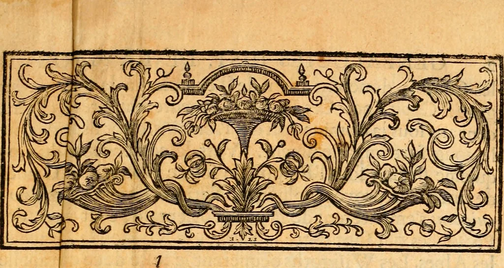 An illustration from Les généaologies historiques des rois, empereurs, &c : et de toutes les maisons souveraines qui ont subsisté jusqu'à présent, exposées dans les cartes généalogiques tirées des meilleurs auteurs, avec des explications historiques et chronologiques .., 1736, leaf 8