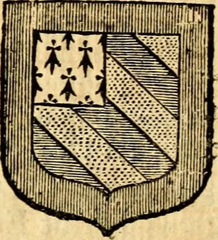An illustration from Les généaologies historiques des rois, empereurs, &c : et de toutes les maisons souveraines qui ont subsisté jusqu'à présent, exposées dans les cartes généalogiques tirées des meilleurs auteurs, avec des explications historiques et chronologiques .., 1736, leaf 817