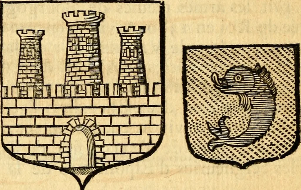 An illustration from Les généaologies historiques des rois, empereurs, &c : et de toutes les maisons souveraines qui ont subsisté jusqu'à présent, exposées dans les cartes généalogiques tirées des meilleurs auteurs, avec des explications historiques et chronologiques .., 1736, leaf 819