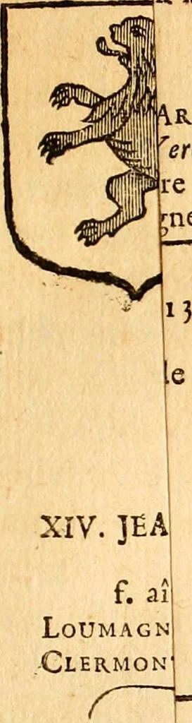 An illustration from Les généaologies historiques des rois, empereurs, &c : et de toutes les maisons souveraines qui ont subsisté jusqu'à présent, exposées dans les cartes généalogiques tirées des meilleurs auteurs, avec des explications historiques et chronologiques .., 1736, leaf 84