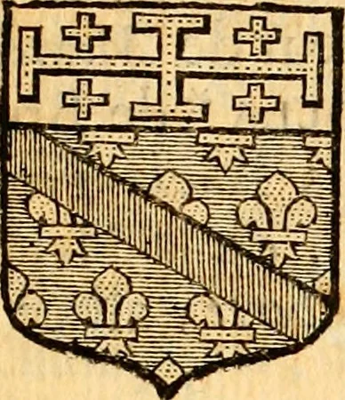 An illustration from Les généaologies historiques des rois, empereurs, &c : et de toutes les maisons souveraines qui ont subsisté jusqu'à présent, exposées dans les cartes généalogiques tirées des meilleurs auteurs, avec des explications historiques et chronologiques .., 1736, leaf 840