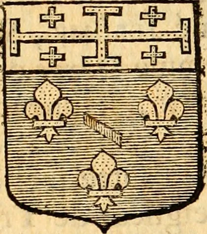An illustration from Les généaologies historiques des rois, empereurs, &c : et de toutes les maisons souveraines qui ont subsisté jusqu'à présent, exposées dans les cartes généalogiques tirées des meilleurs auteurs, avec des explications historiques et chronologiques .., 1736, leaf 840