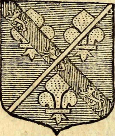 An illustration from Les généaologies historiques des rois, empereurs, &c : et de toutes les maisons souveraines qui ont subsisté jusqu'à présent, exposées dans les cartes généalogiques tirées des meilleurs auteurs, avec des explications historiques et chronologiques .., 1736, leaf 843