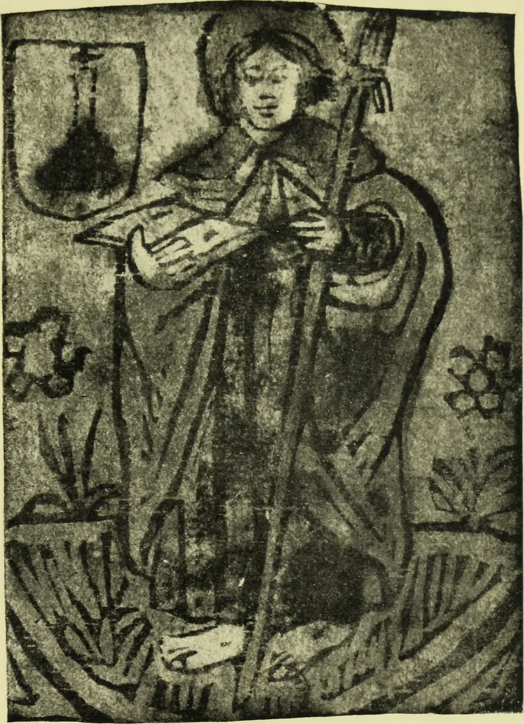 An illustration from Les graveurs liégeois, 1908, leaf 18