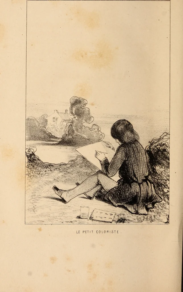 An illustration from Les heures de loisir, 1842, leaf 209
