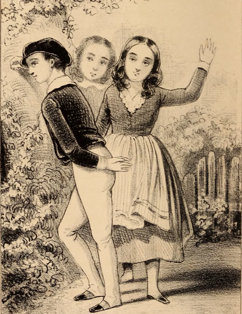 An illustration from Les heures de loisir, 1842, leaf 47