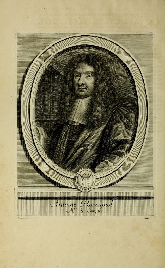 An illustration from Les hommes illustres qui ont paru en France pendant ce siecle : avec leurs portraits au naturel, 1696, leaf 135