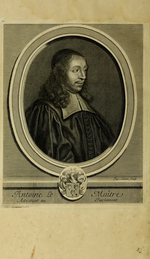 An illustration from Les hommes illustres qui ont paru en France pendant ce siecle : avec leurs portraits au naturel, 1696, leaf 143