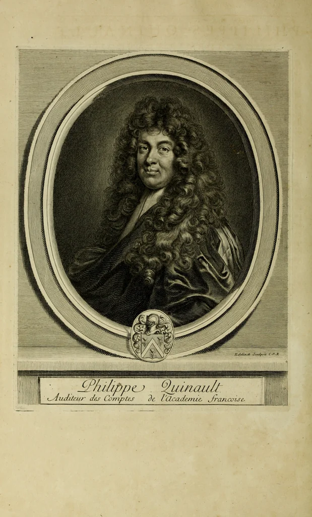 An illustration from Les hommes illustres qui ont paru en France pendant ce siecle : avec leurs portraits au naturel, 1696, leaf 187