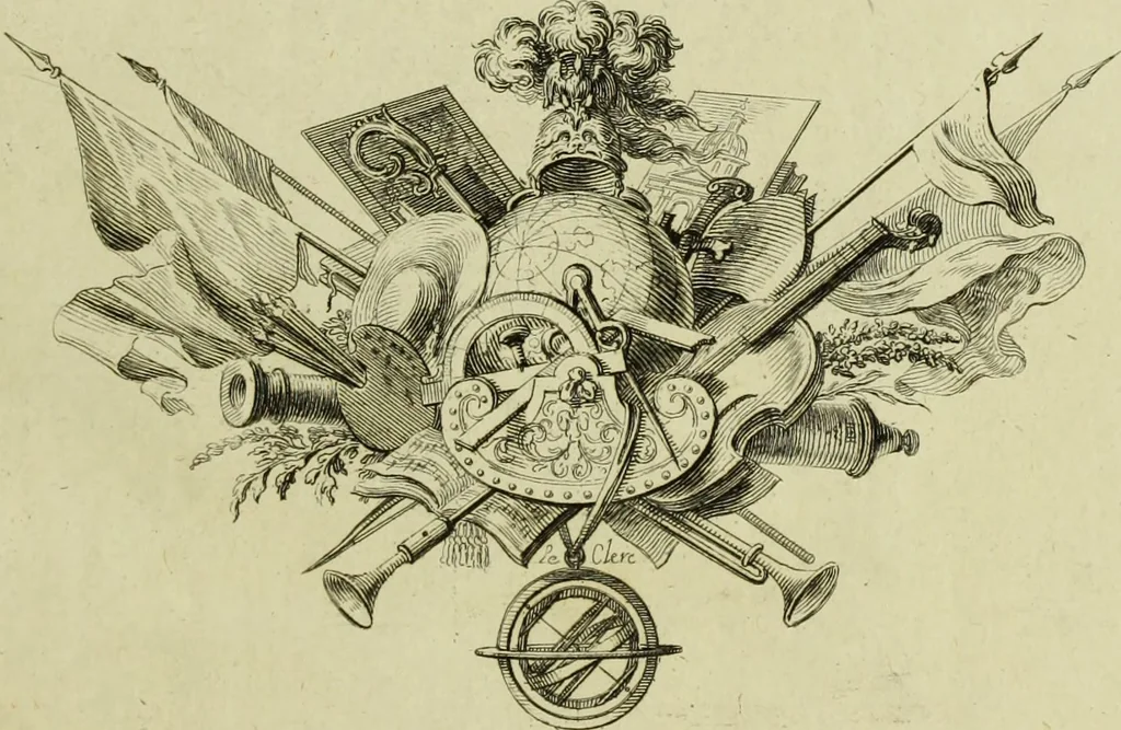 An illustration from Les hommes illustres qui ont paru en France pendant ce siecle : avec leurs portraits au naturel, 1696, leaf 8