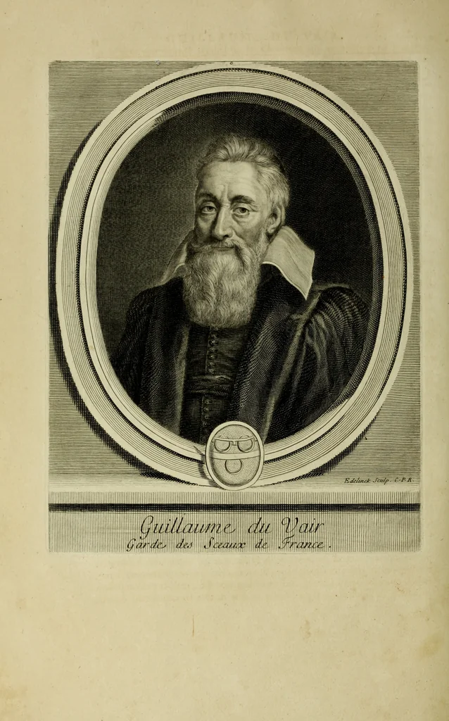 An illustration from Les hommes illustres qui ont paru en France pendant ce siecle : avec leurs portraits au naturel, 1696, leaf 83