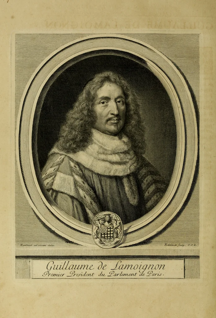 An illustration from Les hommes illustres qui ont paru en France pendant ce siecle : avec leurs portraits au naturel, 1696, leaf 99