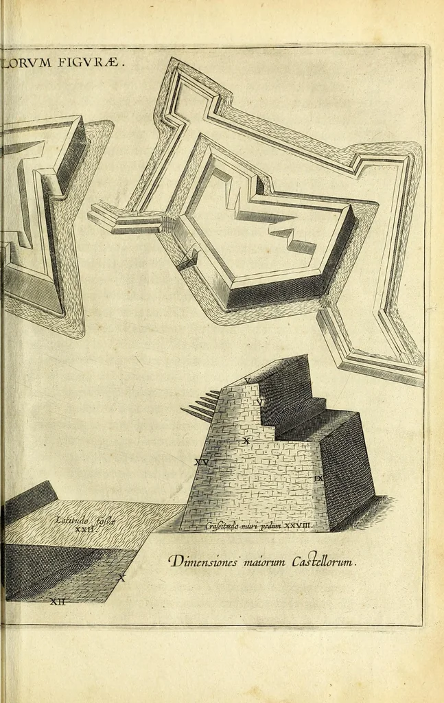 An illustration from Le siège de la ville de Breda : conquise par les armes du Roy Philippe IV. par la direction de l'Infante Isabelle Cl. Eug. par la valeur du Marquis Amb. Spinola, 1631, leaf 77