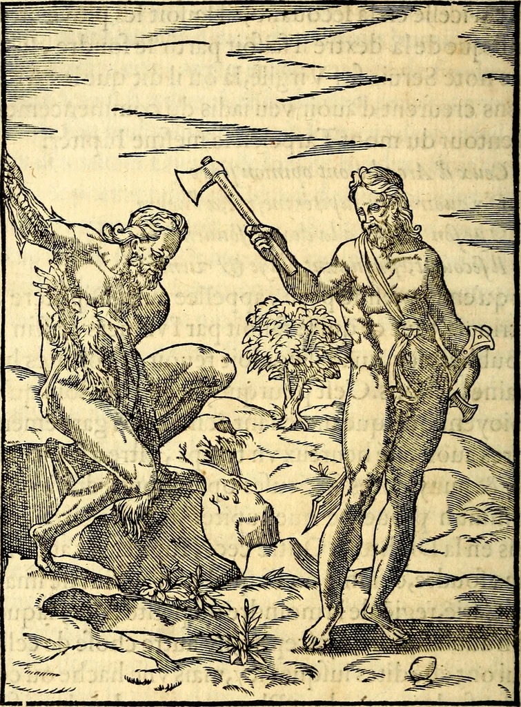An illustration from Les images des dievx des anciens : contenans les idoles, covstvmes, ceremonies, & autres choses appartenans à la religion des payens, 1581, leaf 211
