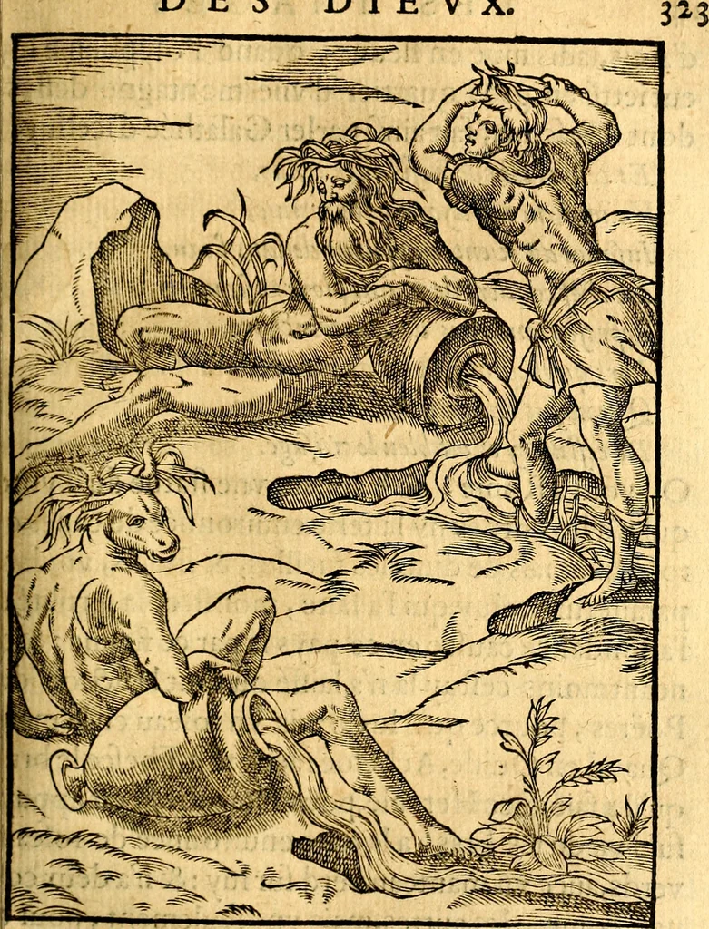 An illustration from Les images des dievx des anciens : contenans les idoles, covstvmes, ceremonies, & autres choses appartenans à la religion des payens, 1581, leaf 340