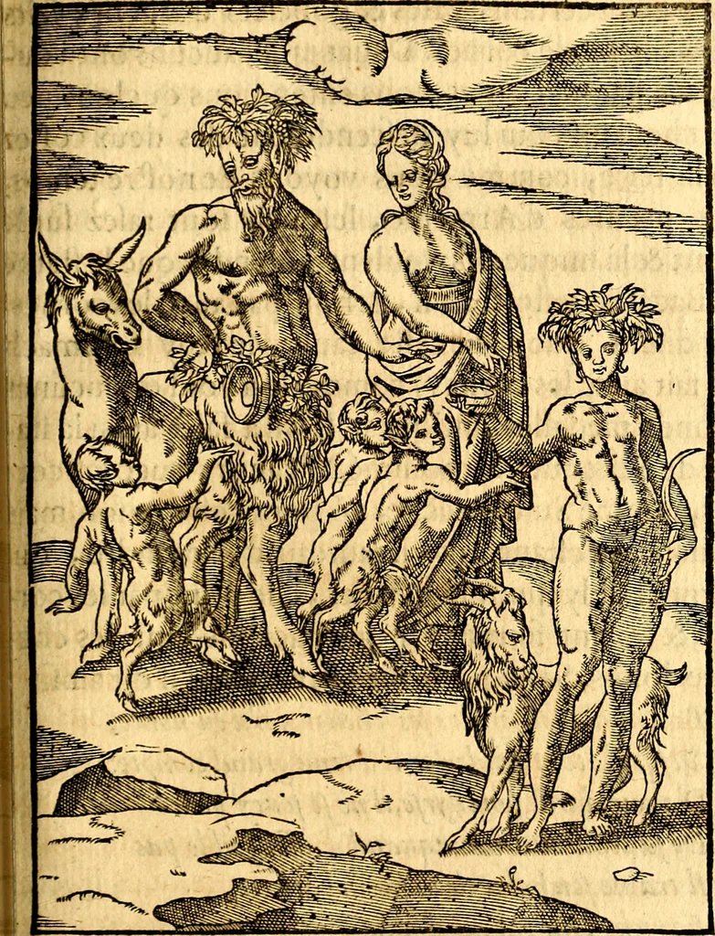 An illustration from Les images des dievx des anciens : contenans les idoles, covstvmes, ceremonies, & autres choses appartenans à la religion des payens, 1581, leaf 510