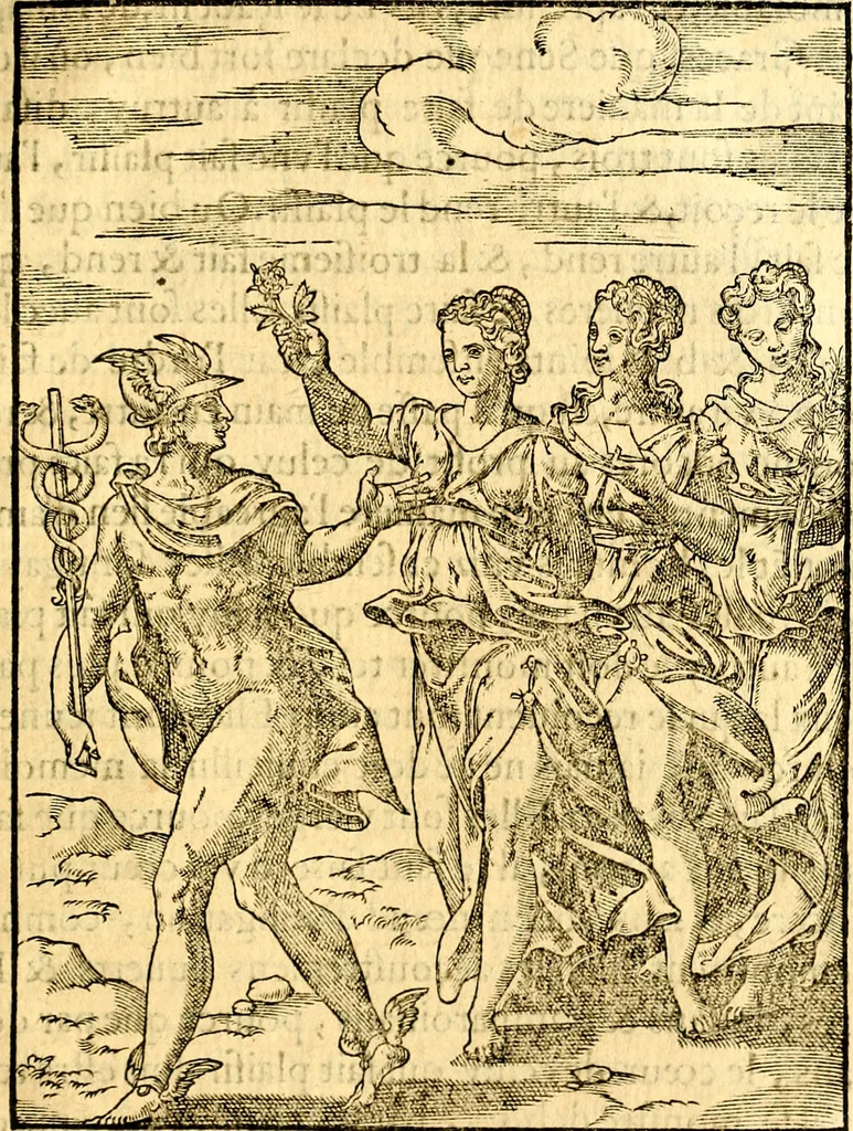 An illustration from Les images des dievx des anciens : contenans les idoles, covstvmes, ceremonies, & autres choses appartenans à la religion des payens, 1581, leaf 652