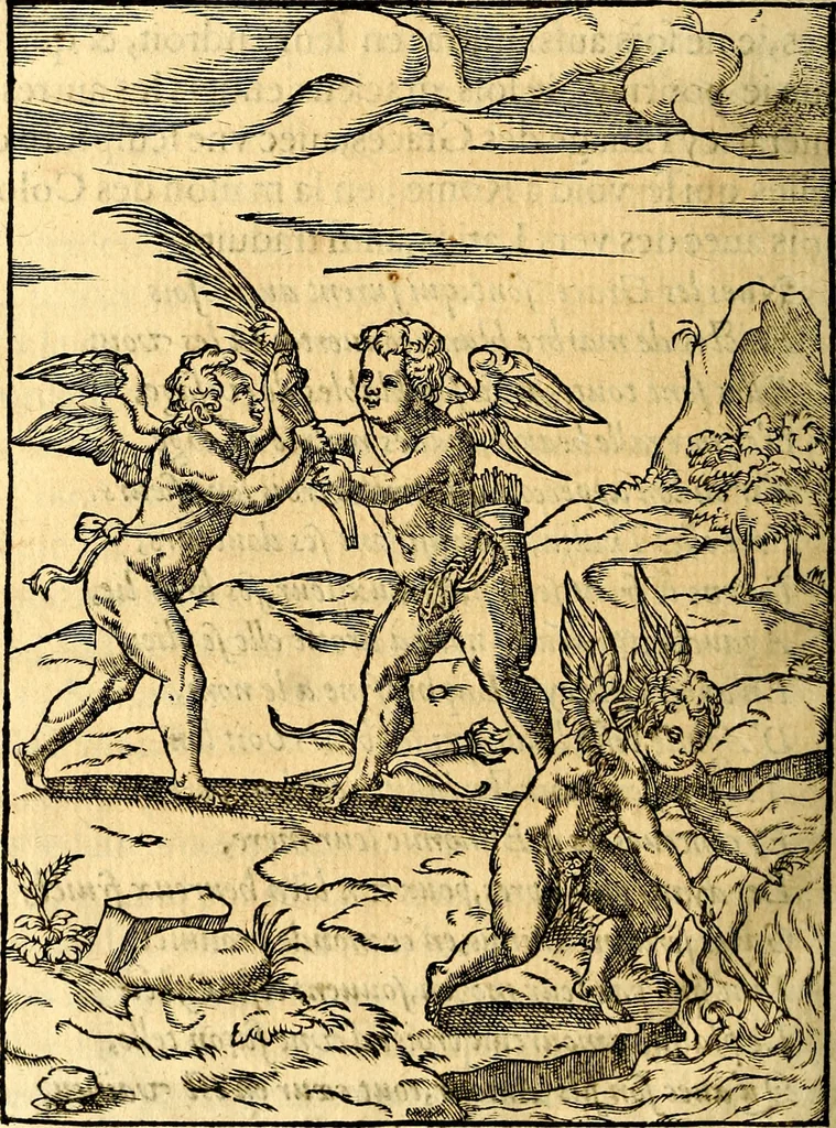 An illustration from Les images des dievx des anciens : contenans les idoles, covstvmes, ceremonies, & autres choses appartenans à la religion des payens, 1581, leaf 655