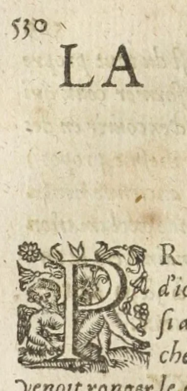 An illustration from Les images ov tableavs de platte peintvre de Philostrate lemnien sophiste grec, 1597, leaf 588
