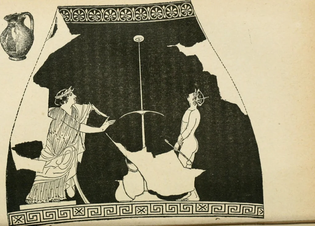 An illustration from Les jeux des Grecs et des Romains, 1891, leaf 123