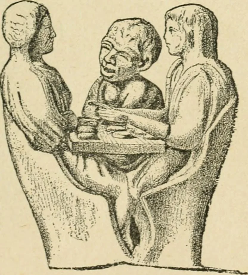 An illustration from Les jeux des Grecs et des Romains, 1891, leaf 124