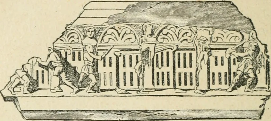 An illustration from Les jeux des Grecs et des Romains, 1891, leaf 183